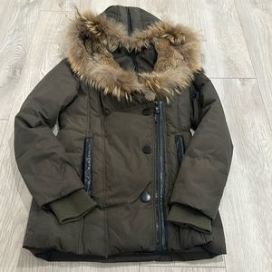 RUDSAK Atelier Noir Winter jacket with real Canadian fur. Size XS